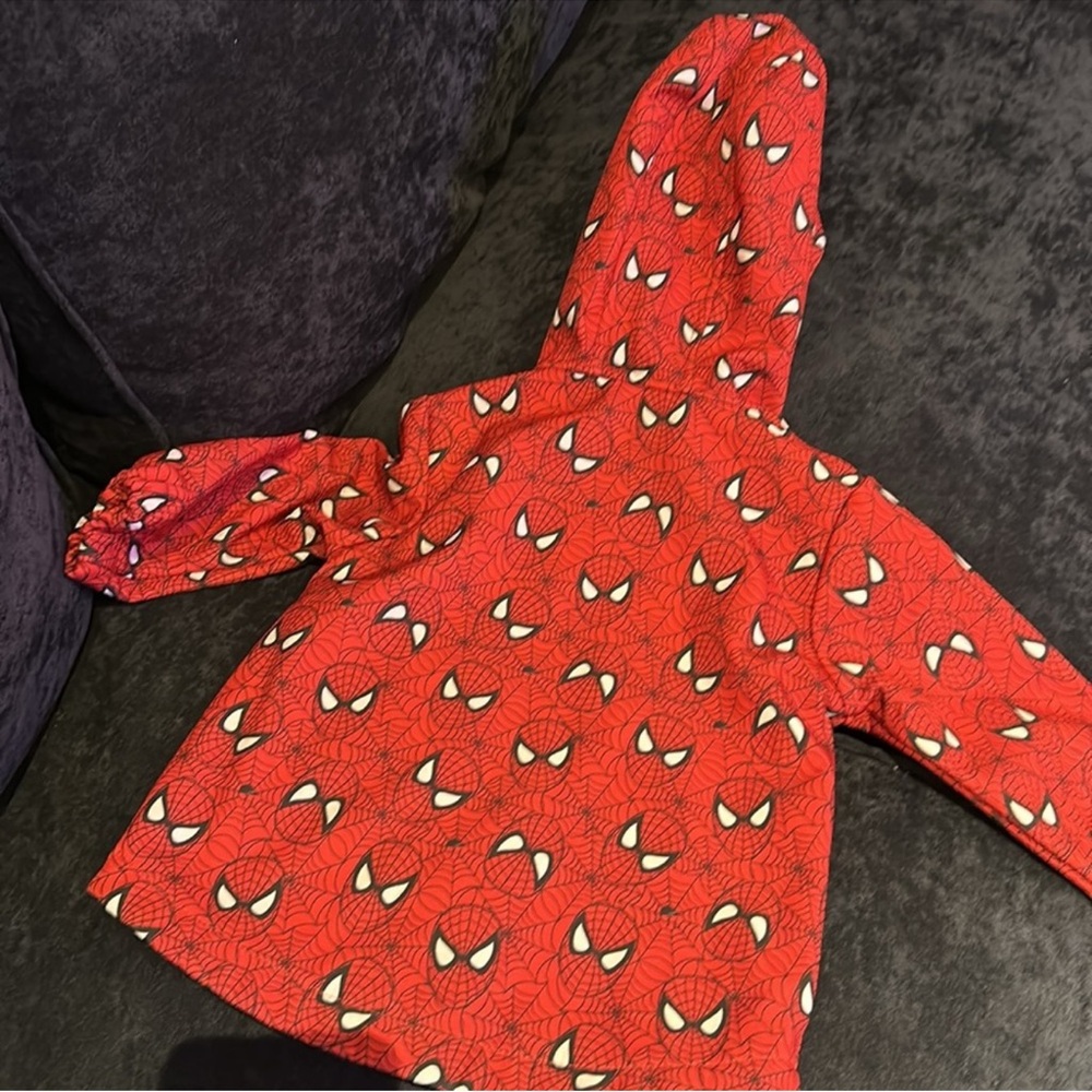 Spiderman Red and Black Hooded Coat - Picture 2 of 2